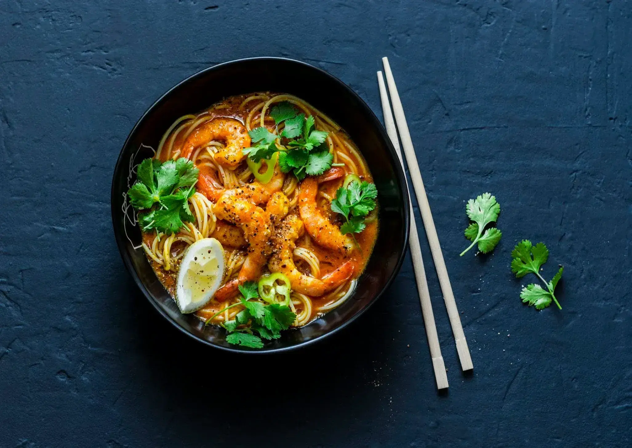 Curry laksa con gambasimage